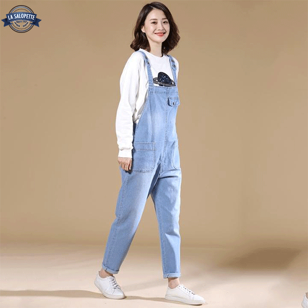 Denim Dungarees Clear Blue Look