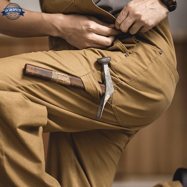 Work Dungarees in Brown Corduroy