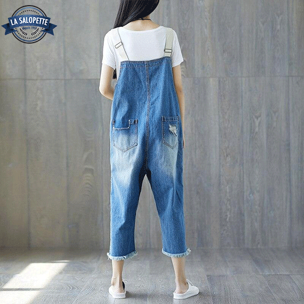 Denim Dungarees Himeji Cropped Pants