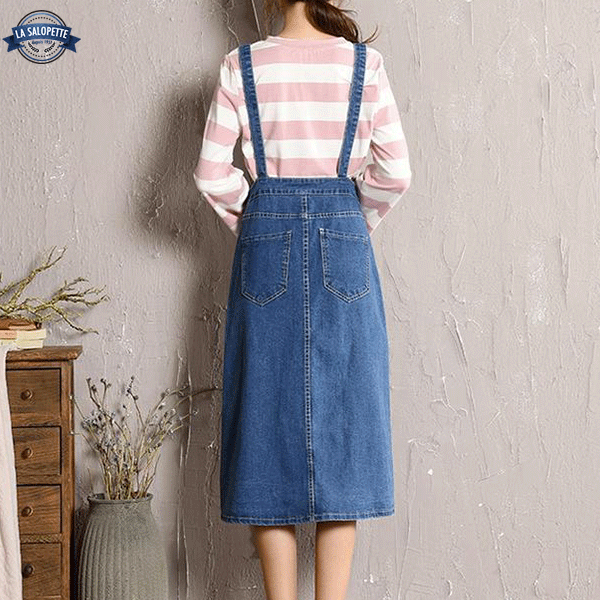 Robe Salopette Chic en Jean