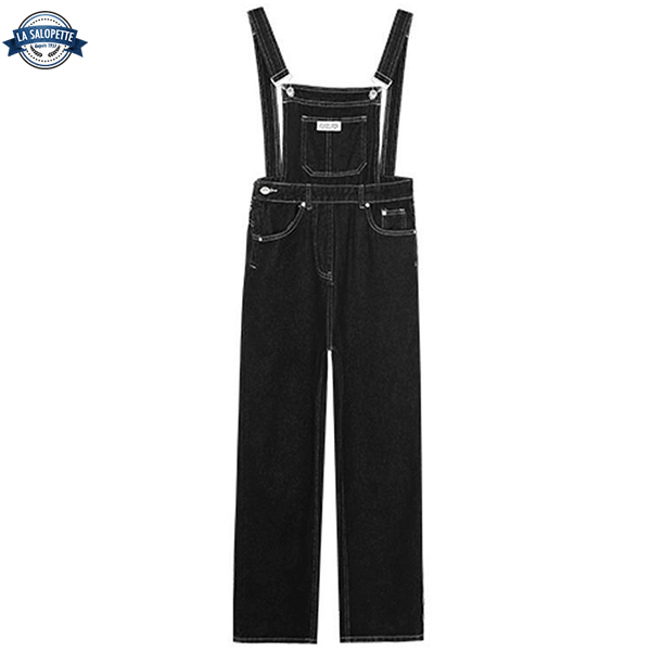 Denim Dungarees Plus Size Extra-Flare
