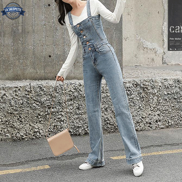 Vintage Dungarees 70's Corset Effect