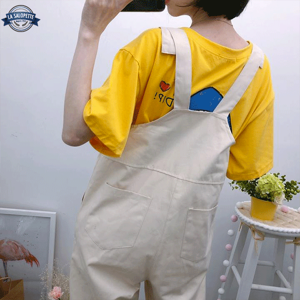 Vintage Dungarees Beige Peach