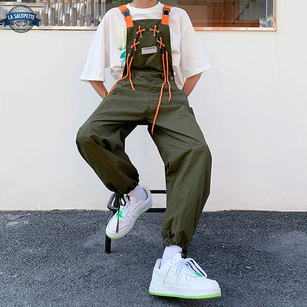Work Dungarees Lace Up