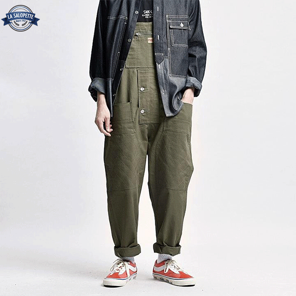 Work Dungarees Agricultural Khaki