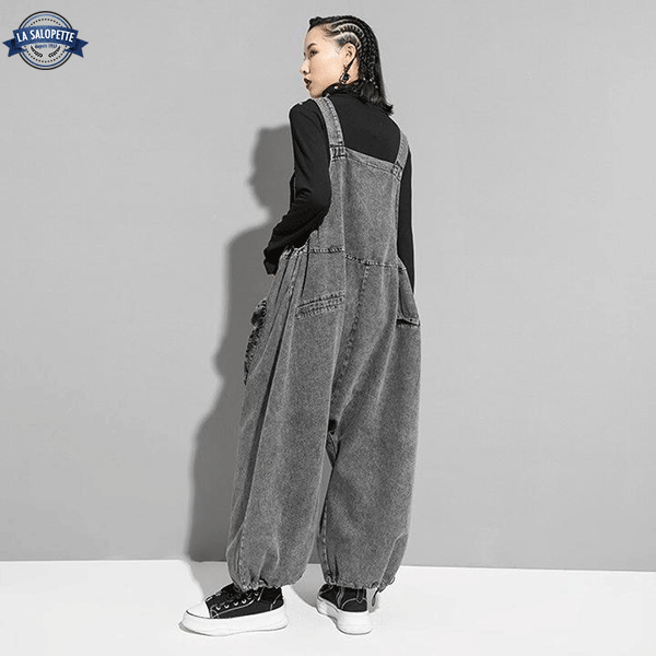 Denim Dungarees Gray Woman Toshima