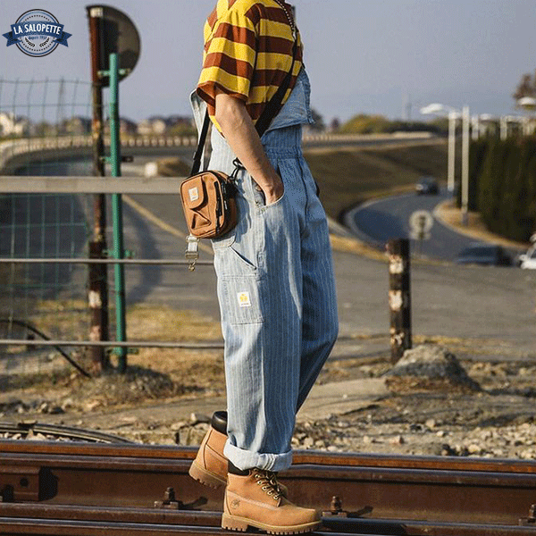 Vintage Dungarees Striped Man Duffle