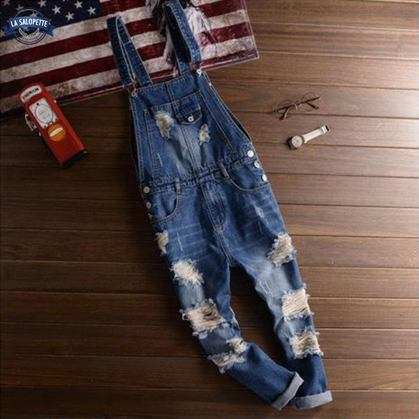 Denim Dungarees Vintage 90s Blue