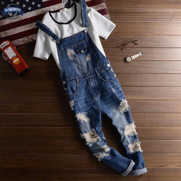 Denim Dungarees Vintage 90s Blue
