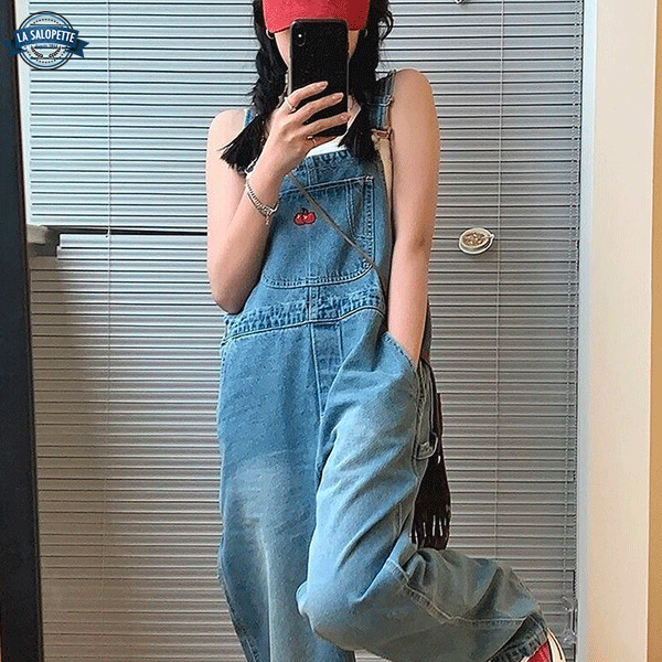 Denim Dungarees Women's Baggy
