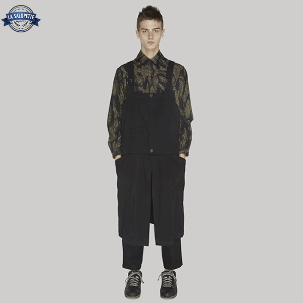 Work Dungarees Black Spectra