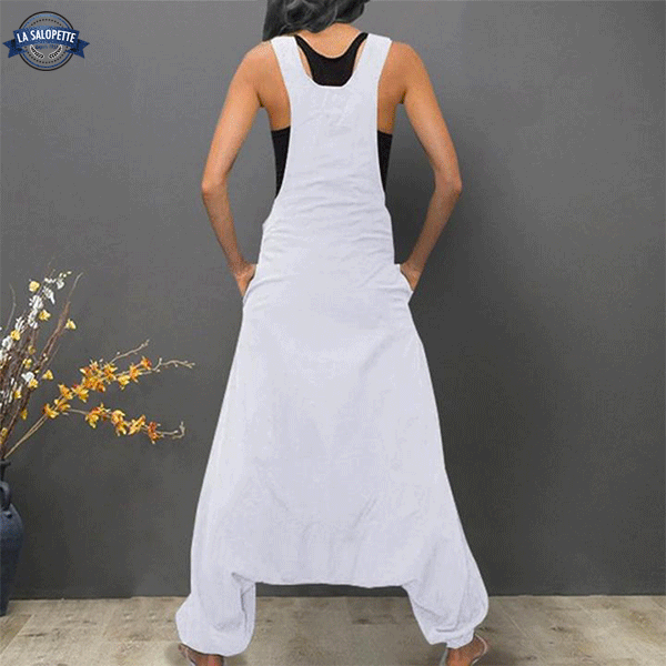 Salopette Blanche Femme Relax