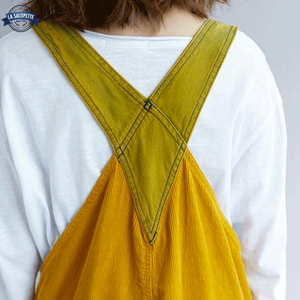 Denim Dungarees Yellow Canary Hipster