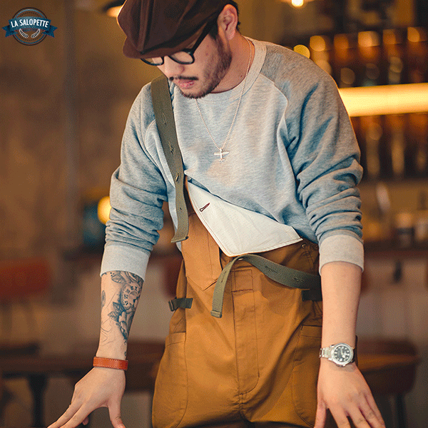 Work Dungarees Camel Maden