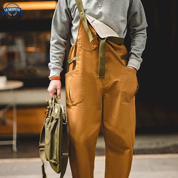 Work Dungarees Camel Maden
