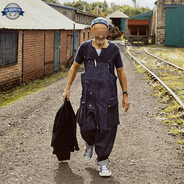 Denim Dungarees Cargo Baggy Fisher