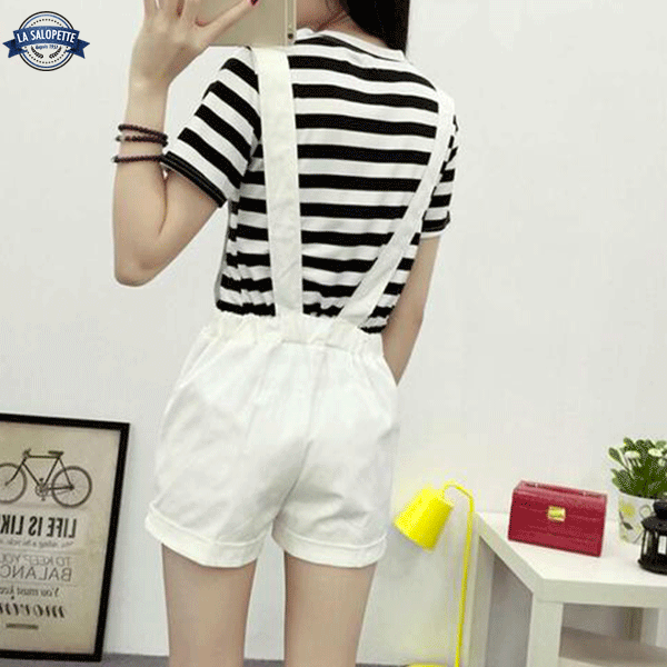 Short Dungarees White of the Pyrenees