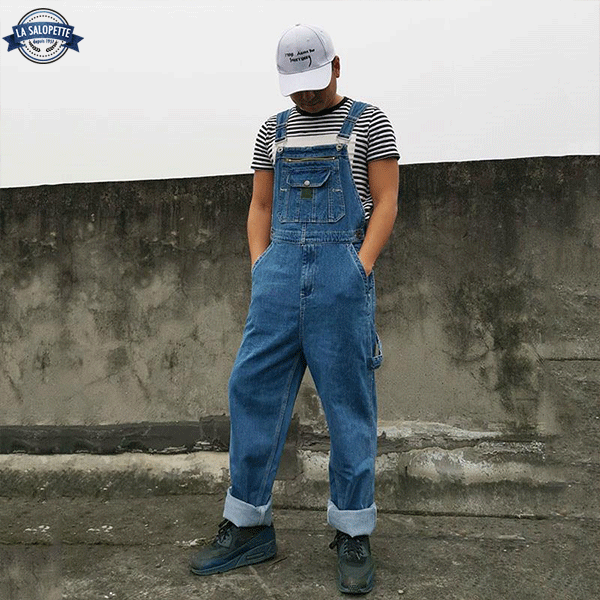 Work Dungarees Construction Blue