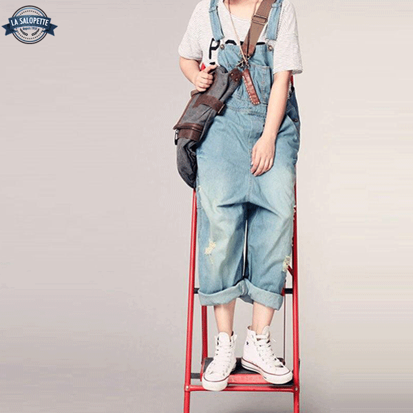 Vintage Dungarees Female Painter