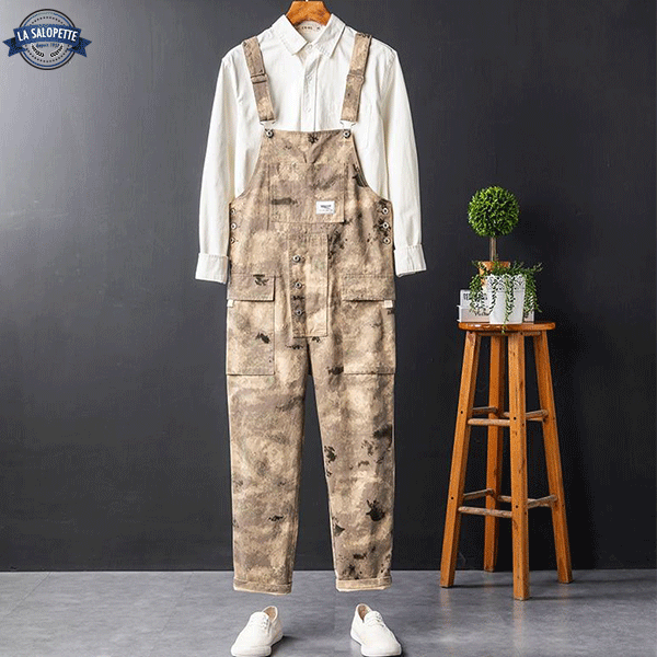 Work Dungarees Snow Camo