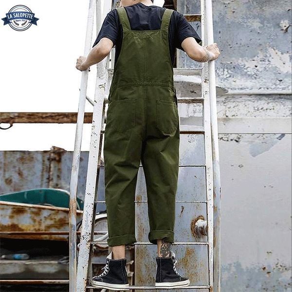 Work Dungarees Green Camo Urban