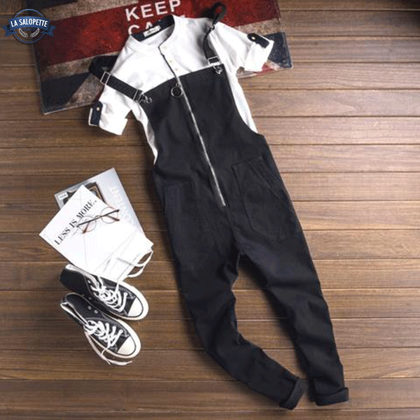 Work Dungarees Shadow Zipped