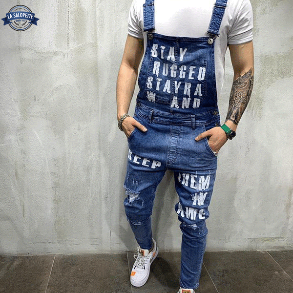 Denim Dungarees Light Blue Man Cidibe®