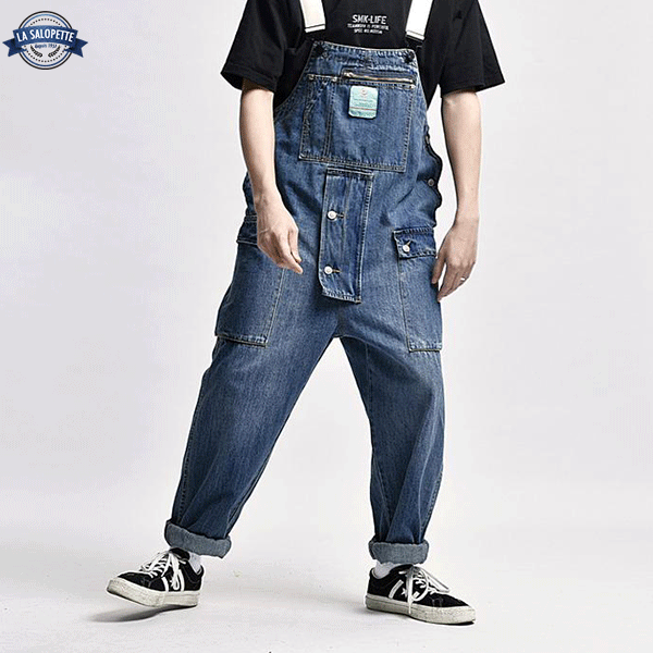 Denim Dungarees Dark Blue City