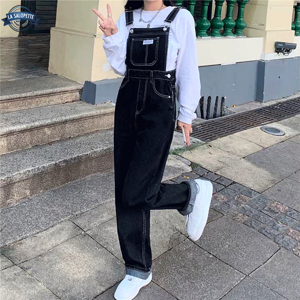 Denim Dungarees Blue Flare