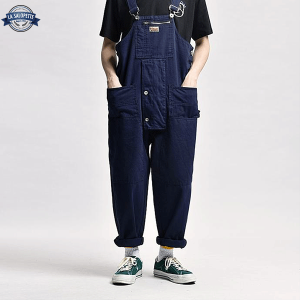 Work Dungarees Navy Blue Man