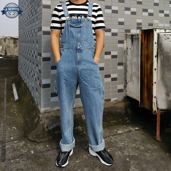 Denim Dungarees Kobe Man with Hem