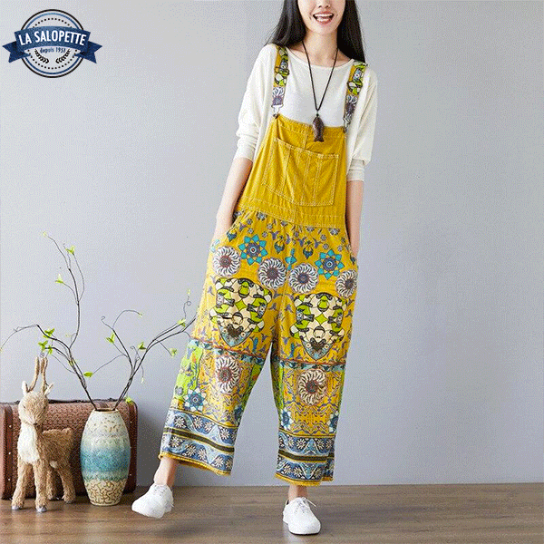 Vintage Dungarees Yellow Woman Osaka