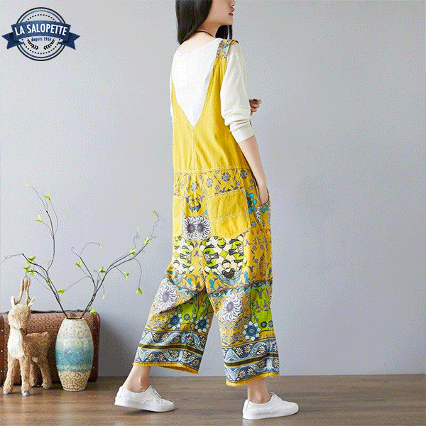 Vintage Dungarees Yellow Woman Osaka