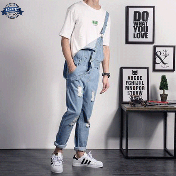 Denim Dungarees Torn Versa
