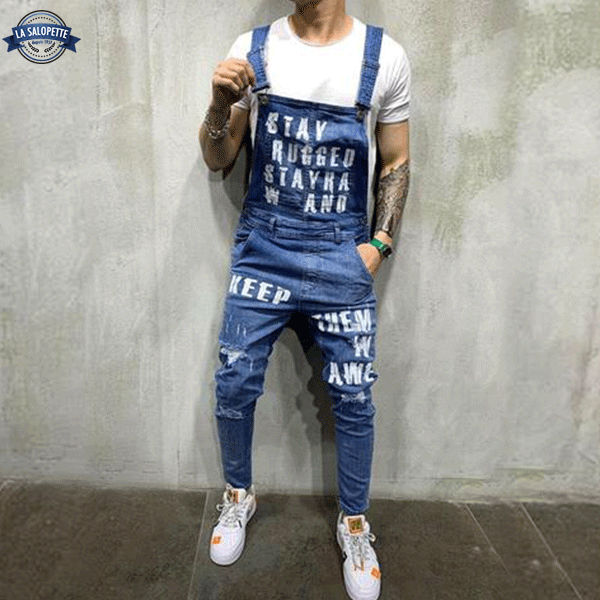 Denim Dungarees Light Blue Man Cidibe®