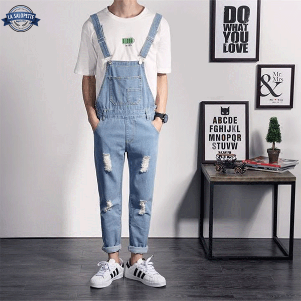 Denim Dungarees Torn Versa