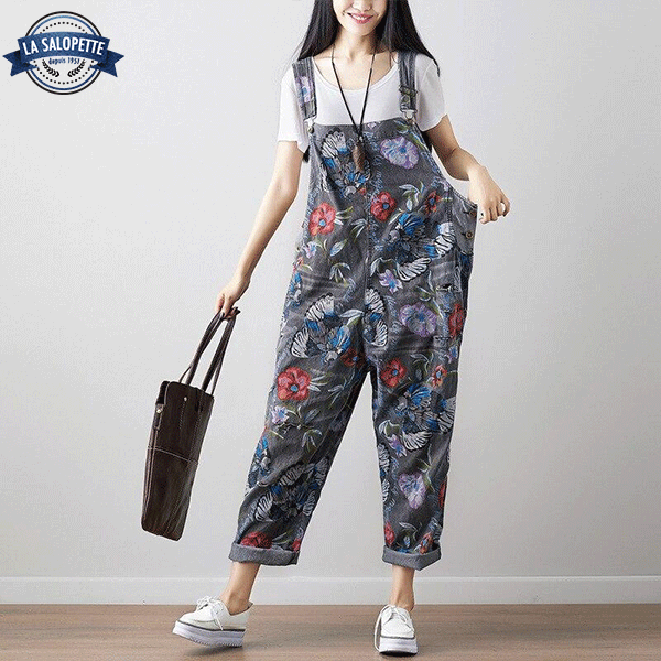 Denim Dungarees Gray Kenroku-en