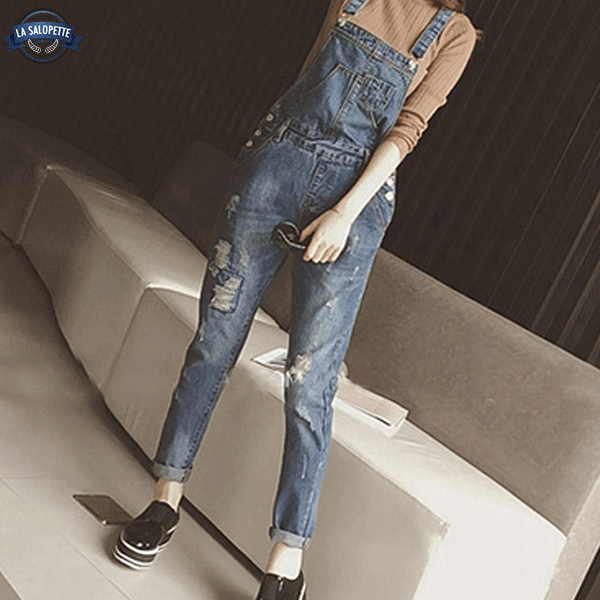 Denim Dungarees Modern Thin Fabric