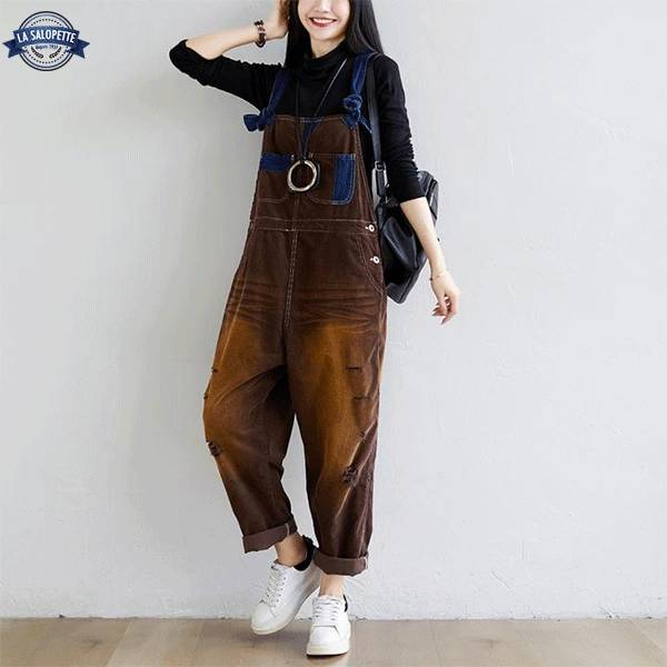 Denim Dungarees Tawny Brown