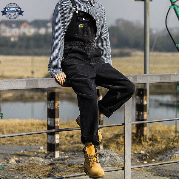 Denim Dungarees Rameau Black