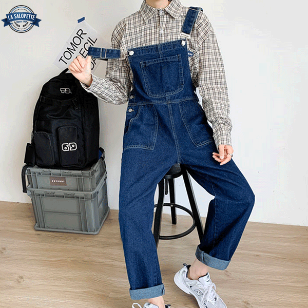 Denim Dungarees Boot Cut Pants