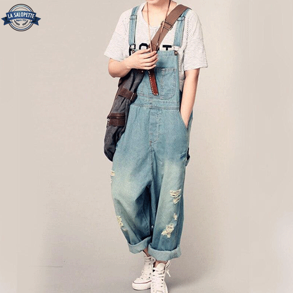 Vintage Dungarees Female Painter