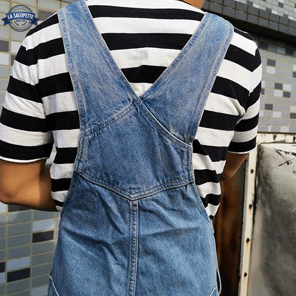 Denim Dungarees Kobe Man with Hem