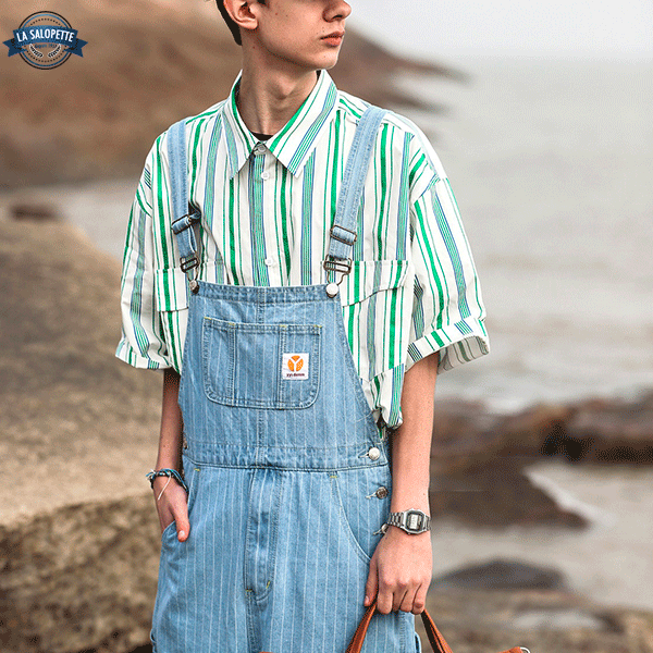 Denim Dungarees Heavenly Striped