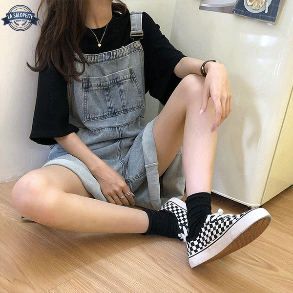 Short Dungarees Classic Women's Jeans