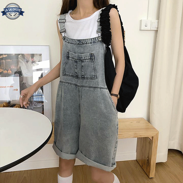 Short Dungarees Classic Women's Jeans