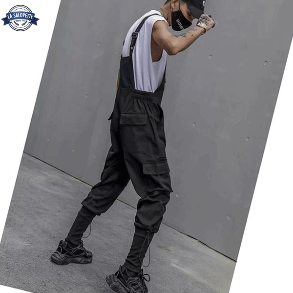 Work Dungarees Black Urban Spaces