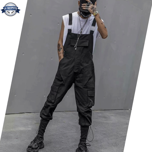 Work Dungarees Black Urban Spaces