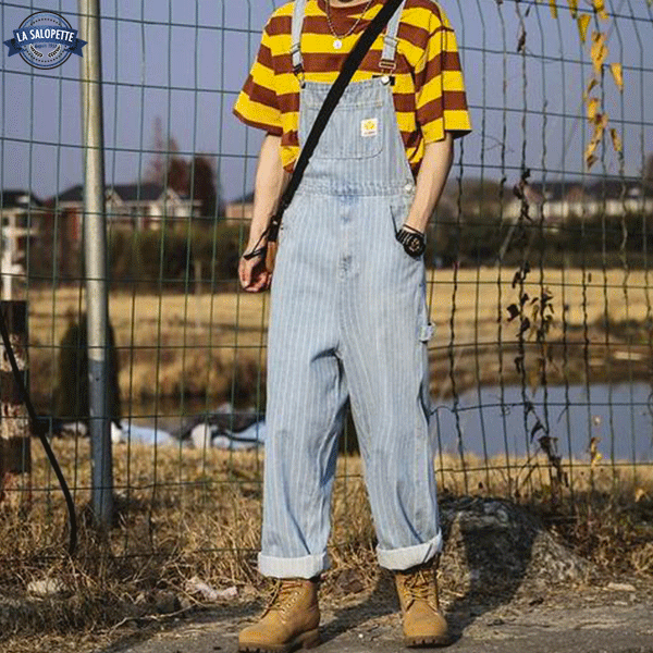 Vintage Dungarees Striped Man Duffle