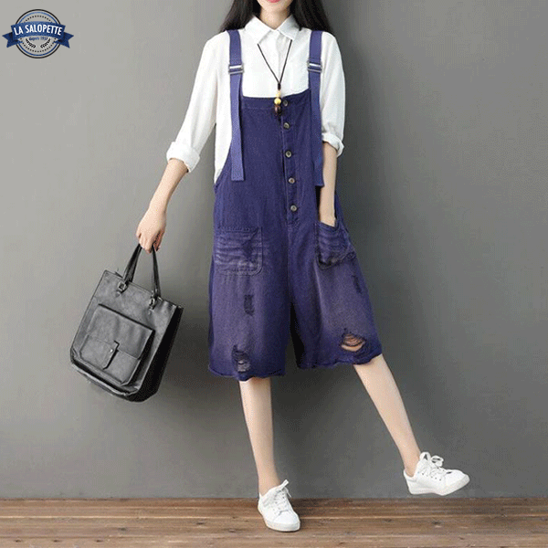 Denim Dungarees Violet Tainan